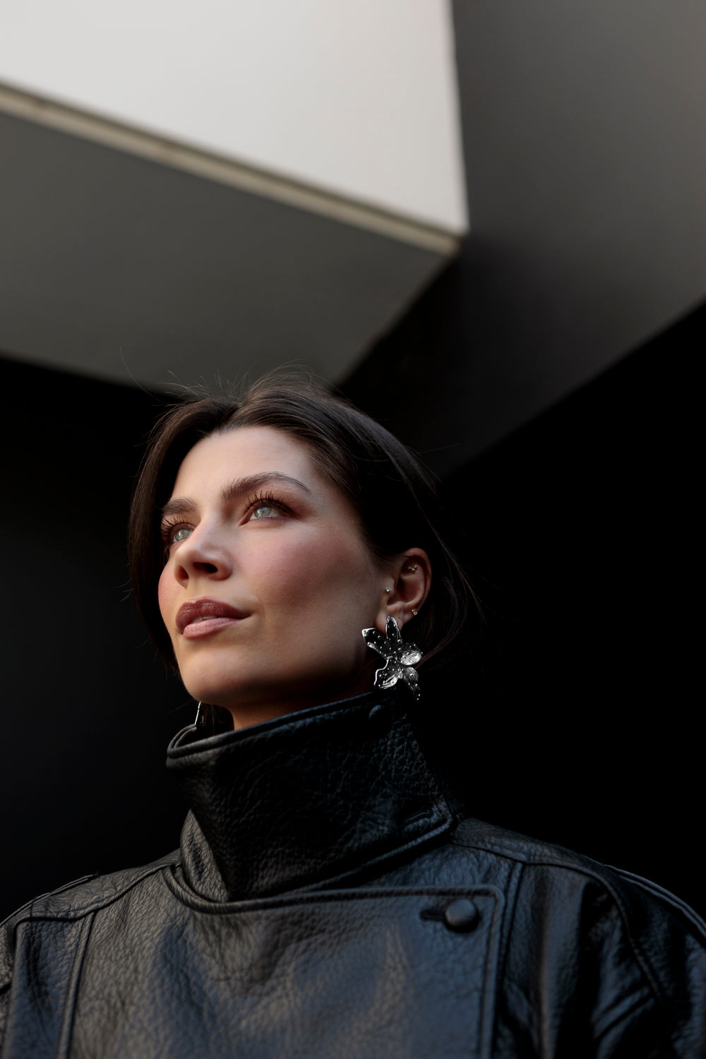 brincos estrla prateados