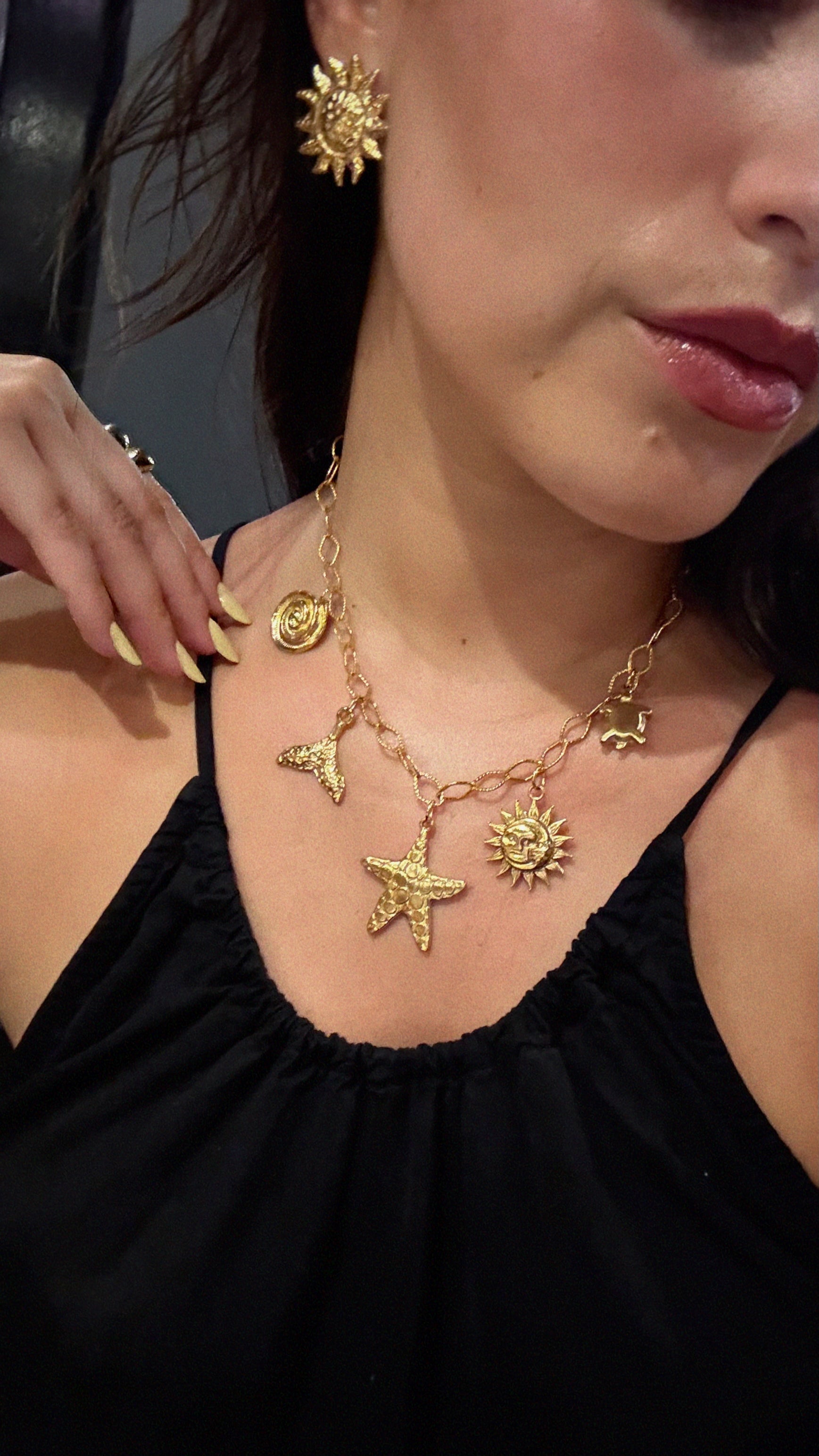 colar de verão com pendentes