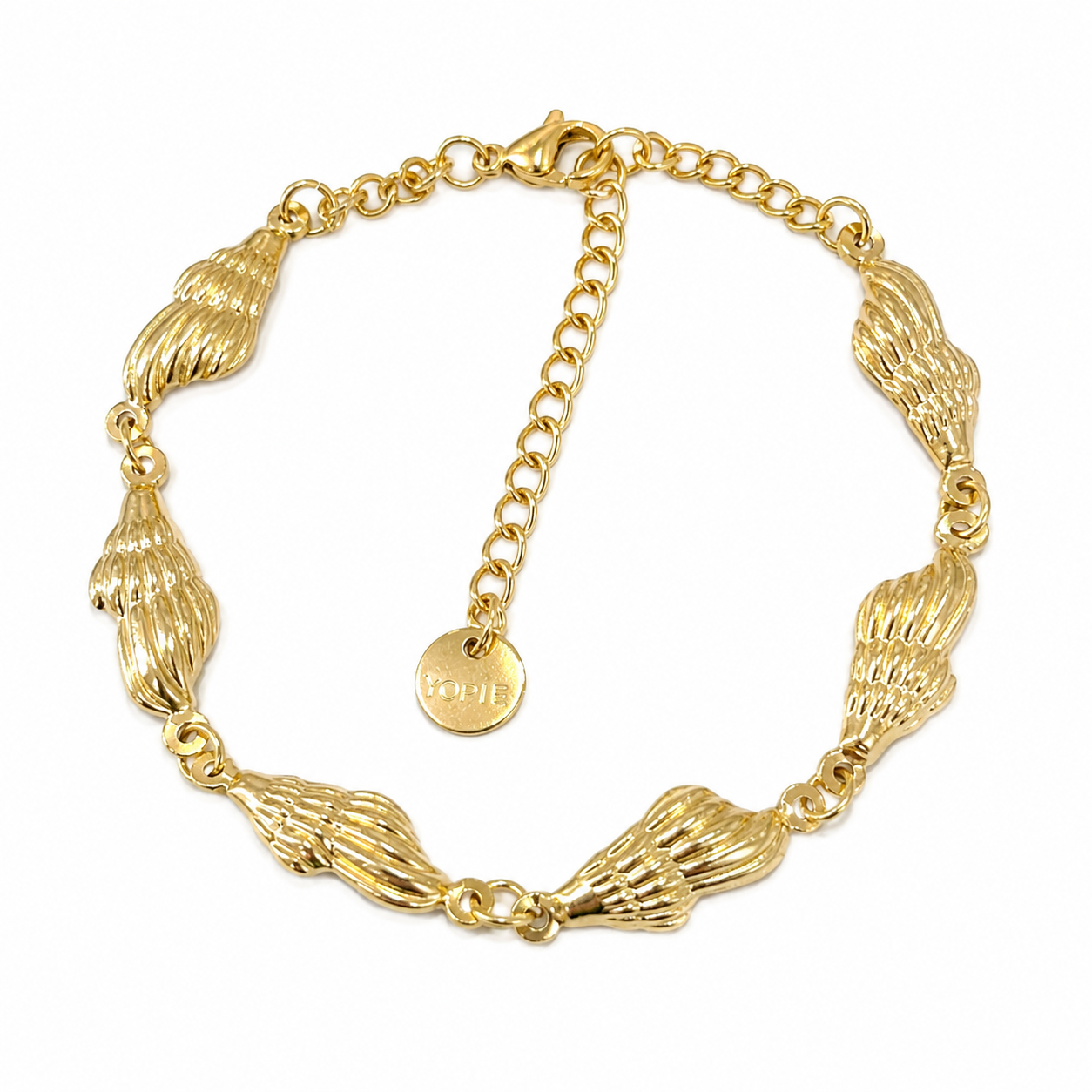 Pulseira Pé Gold Shell