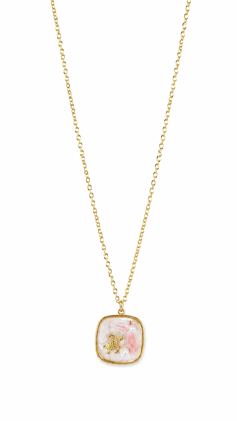 Colar Pink Turtle