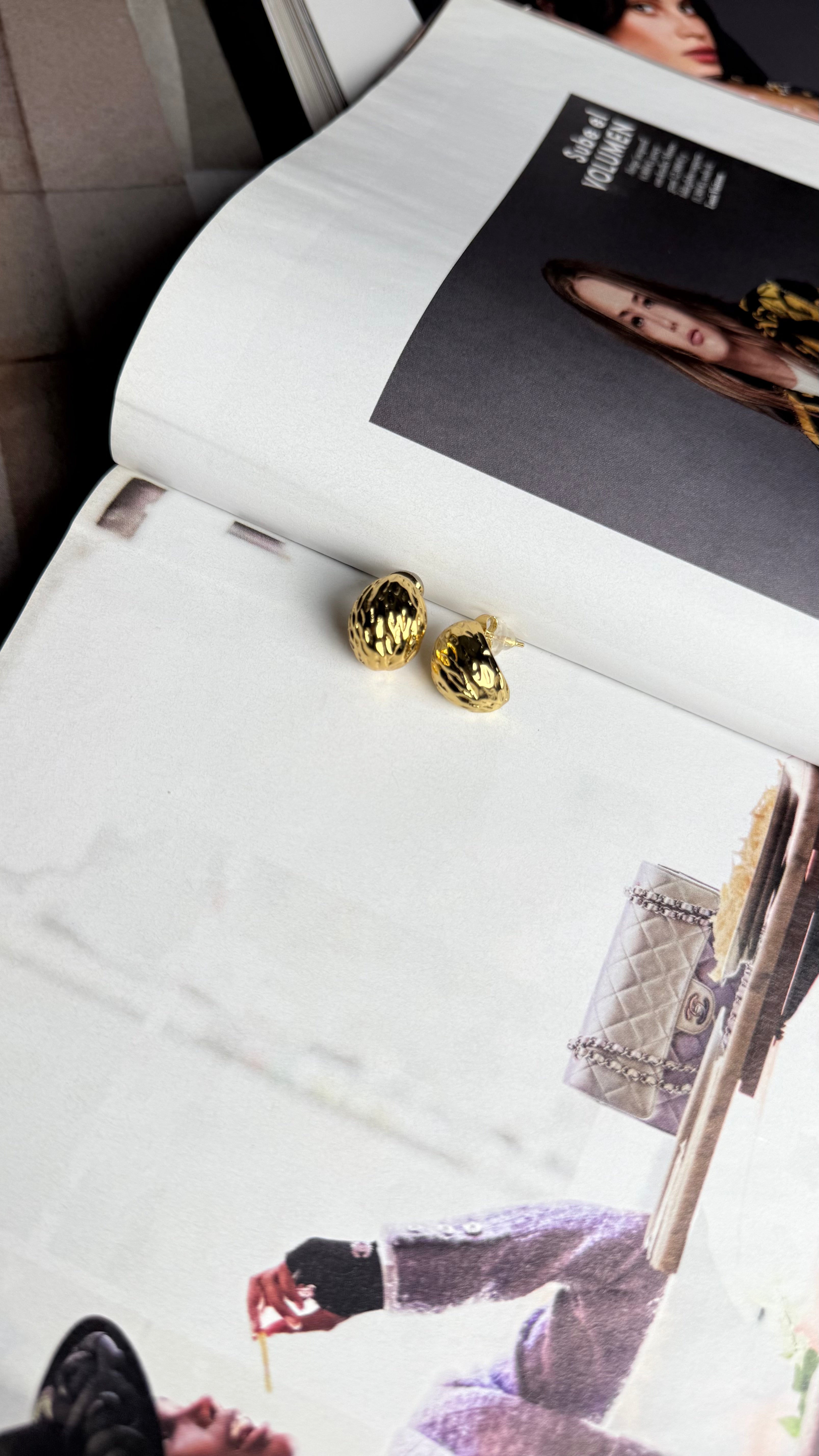 Brincos Gota Dourada